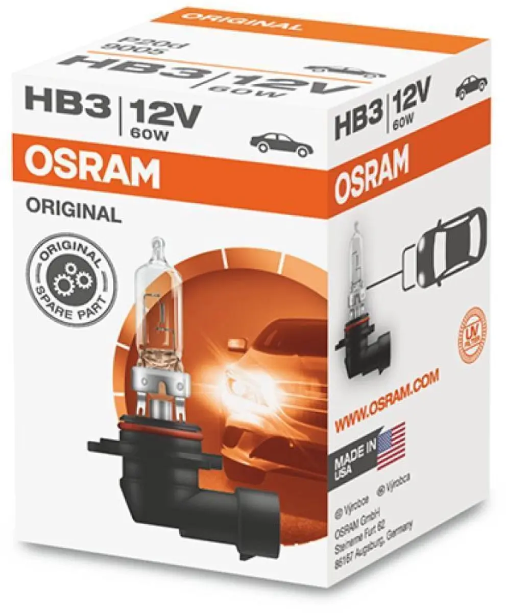 Osram HB3 12V 60W Lamp - Scooter Malaguti 125 Phantom 1999-2020