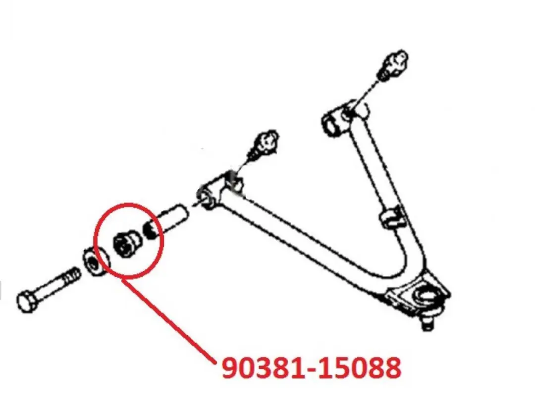 Yamaha 90381-15088 Bague de triangle voor Grizzly 125 - afbeelding 6 van 6