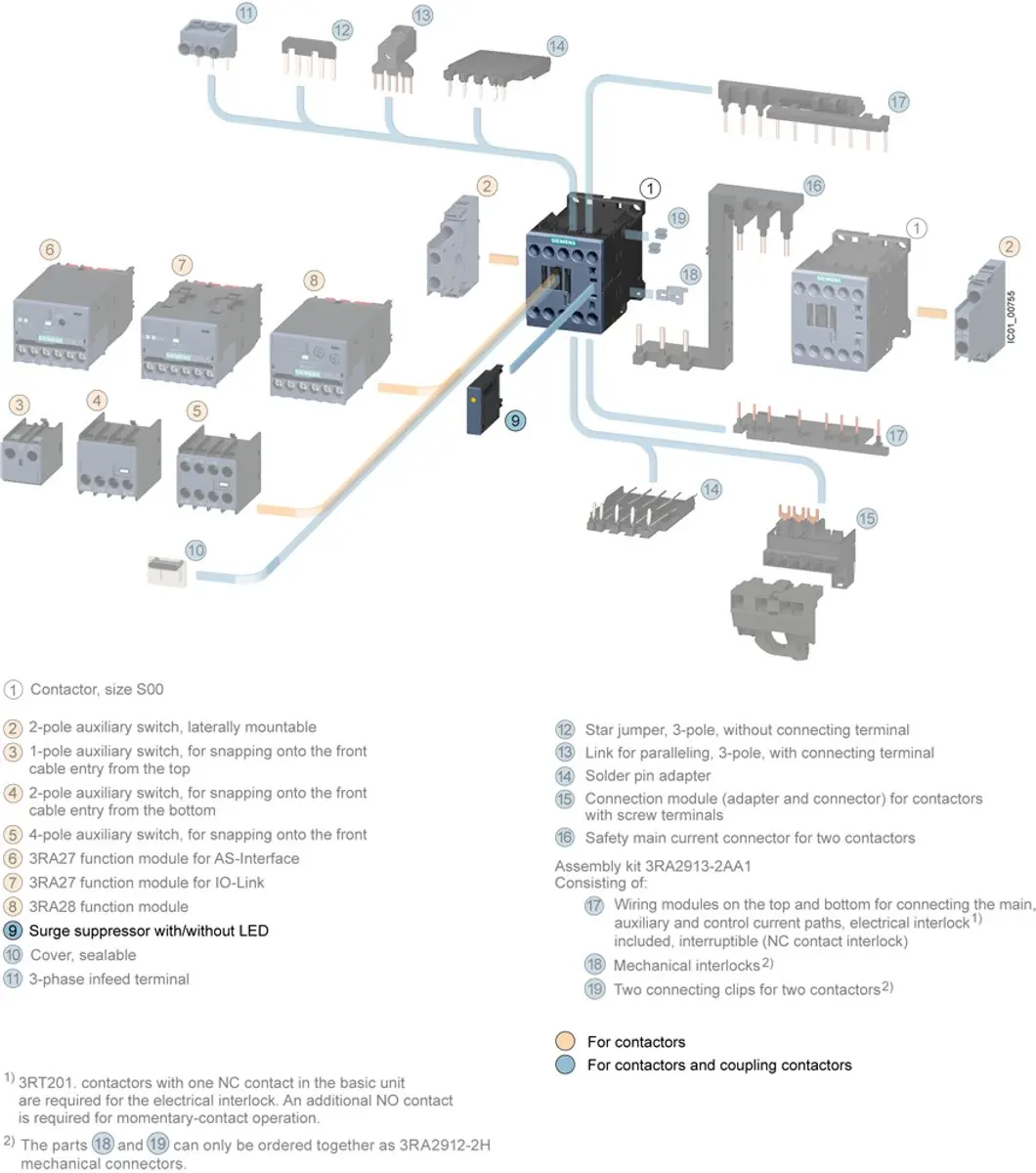 Siemens 3RT2916-1JJ00 Overspanningsbeveiliging - 1 Stuk