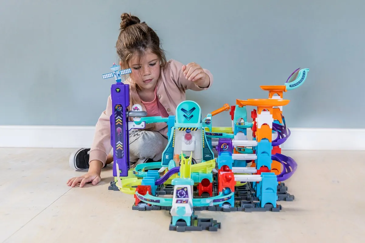 VTech Marble Rush Space Magnetic Mission Set XL300E Knikkerbaan - 120 Onderdelen