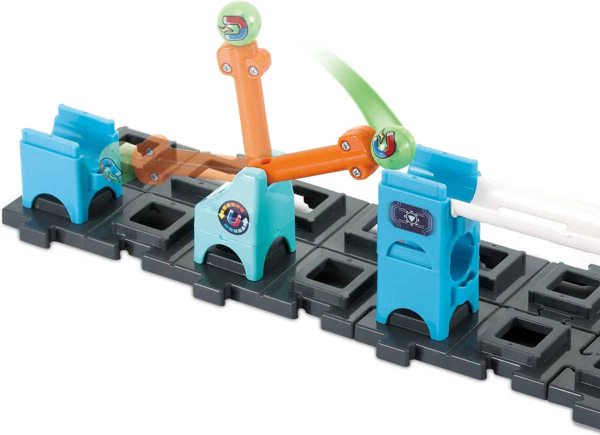 VTech Marble Rush Space Magnetic Mission Set XL300E Knikkerbaan - 120 Onderdelen - afbeelding 6 van 6
