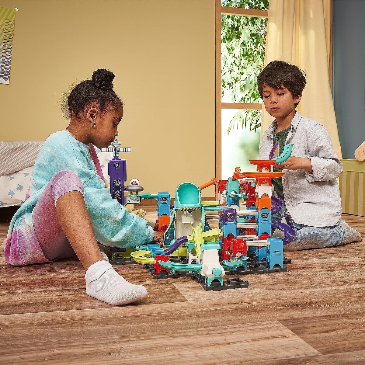 VTech Marble Rush Space Magnetic Mission Set XL300E Knikkerbaan - 120 Onderdelen