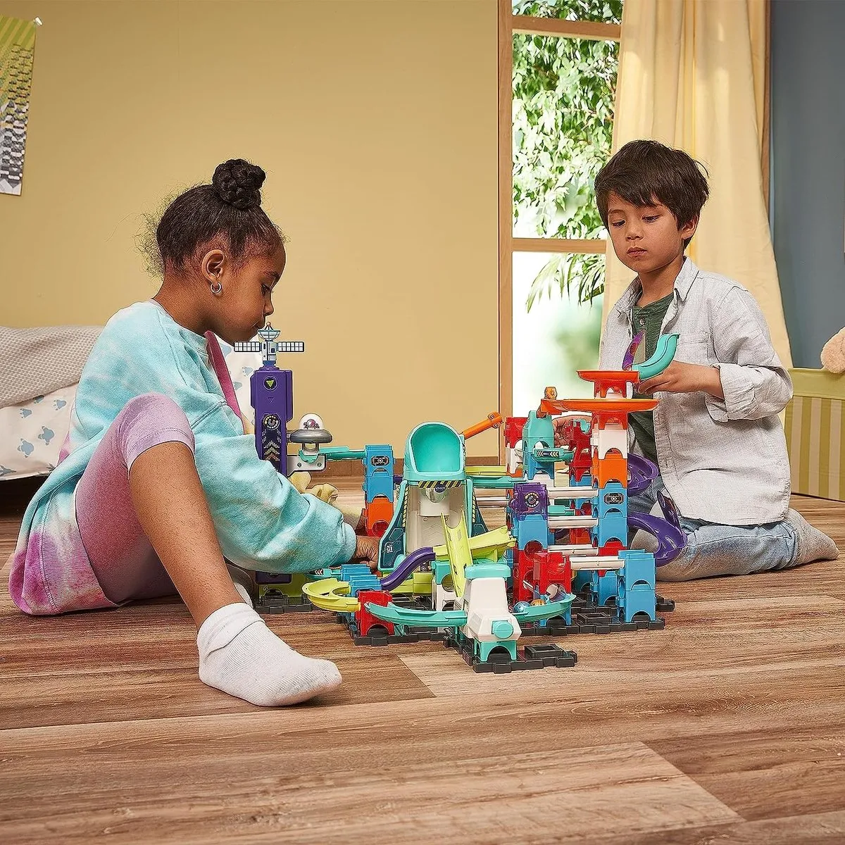 VTech Marble Rush Space Magnetic Mission Set XL300E Knikkerbaan - 120 Onderdelen