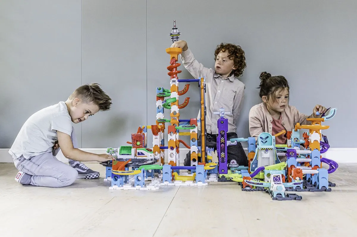 VTech Marble Rush Space Magnetic Mission Set XL300E Knikkerbaan - 120 Onderdelen