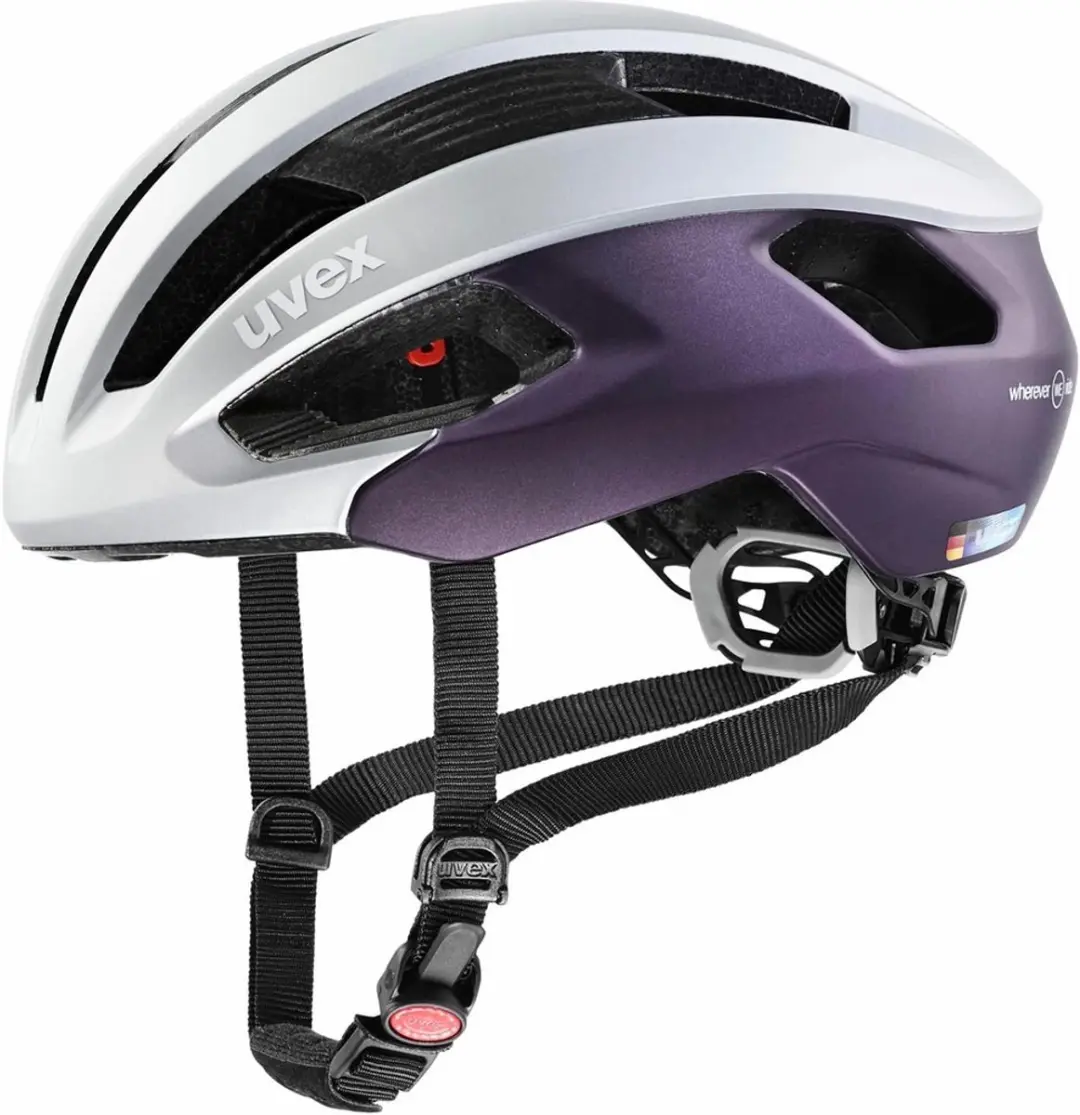 Uvex Rise CC WE Fietshelm - 52-56cm - Silver/Plum