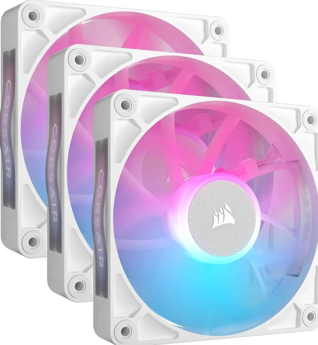 Corsair iCUE LINK RX120 RGB Ventilatoren - 3x 120mm - Wit