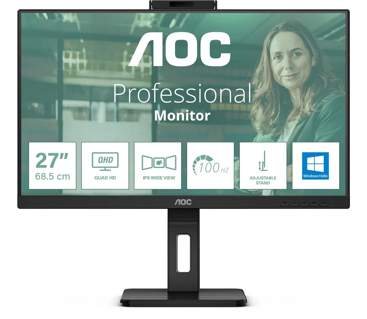 AOC Q27P3CW Monitor 27" IPS - 65W USB-C