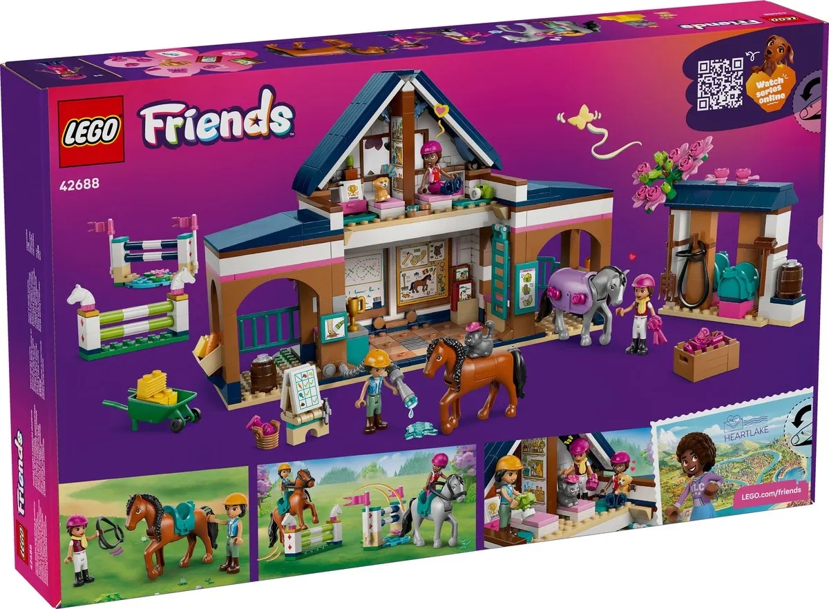LEGO Friends Paardenstal en Manege 42688 - 735 Stukken - 3 Minifiguren - Multicolor