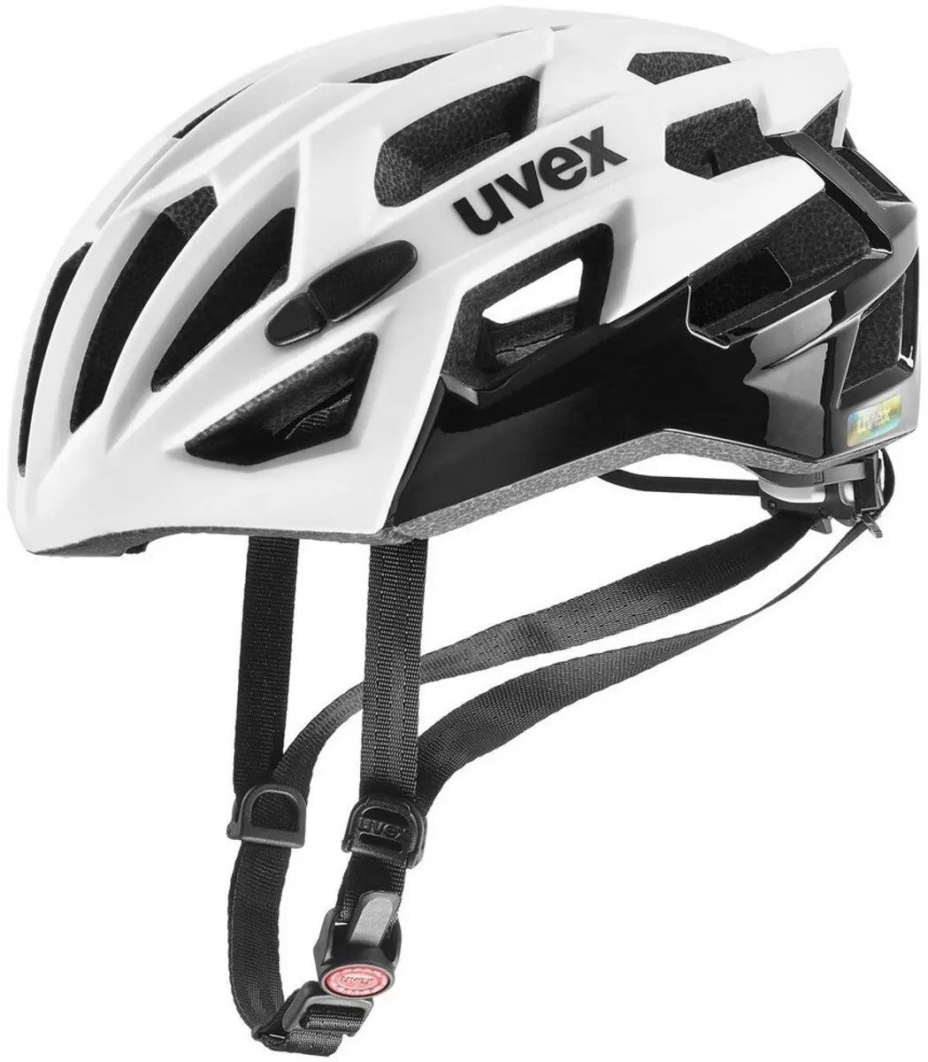 Uvex Race 7 Fietshelm - 51-55cm - Wit/Zwart