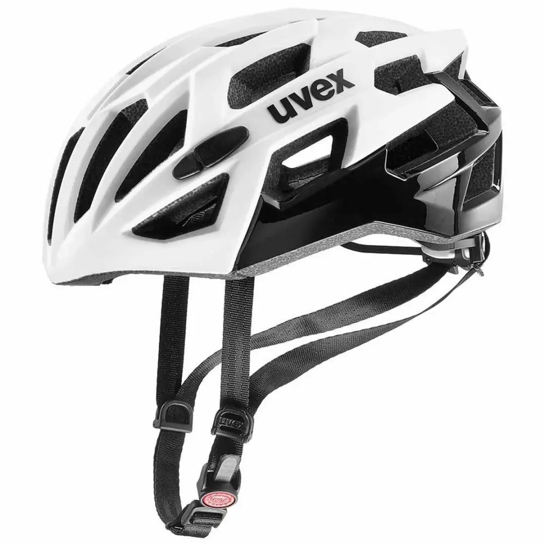 Uvex Race 7 Fietshelm - 51-55cm - Wit/Zwart
