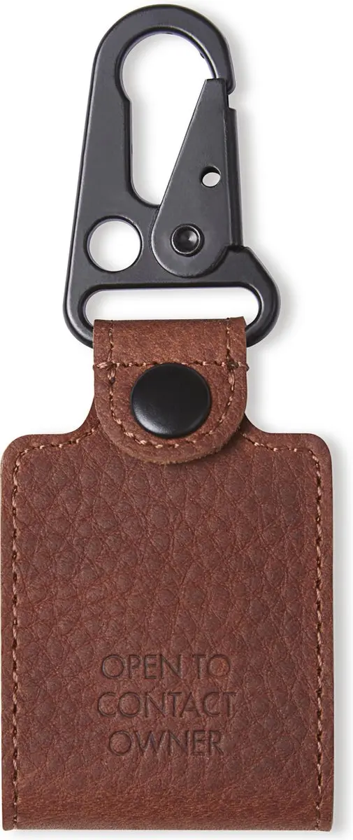 Decoded Travel Tag D8TT1CBN - Full-Grain Leer - Kaneelbruin