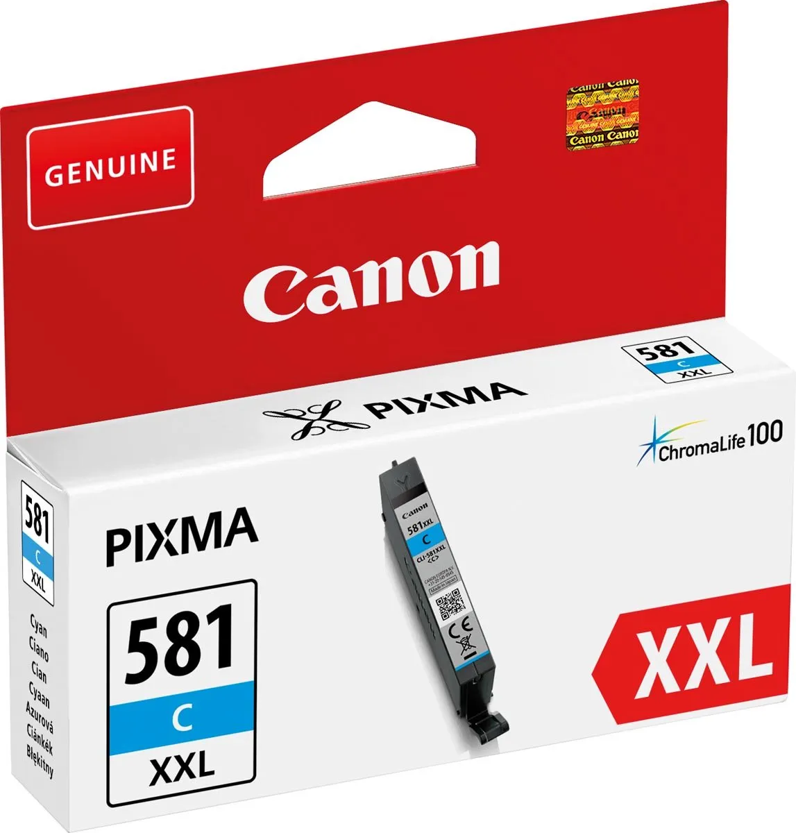 Canon CLI-581C XXL Inktcartridge Cyaan 117ml