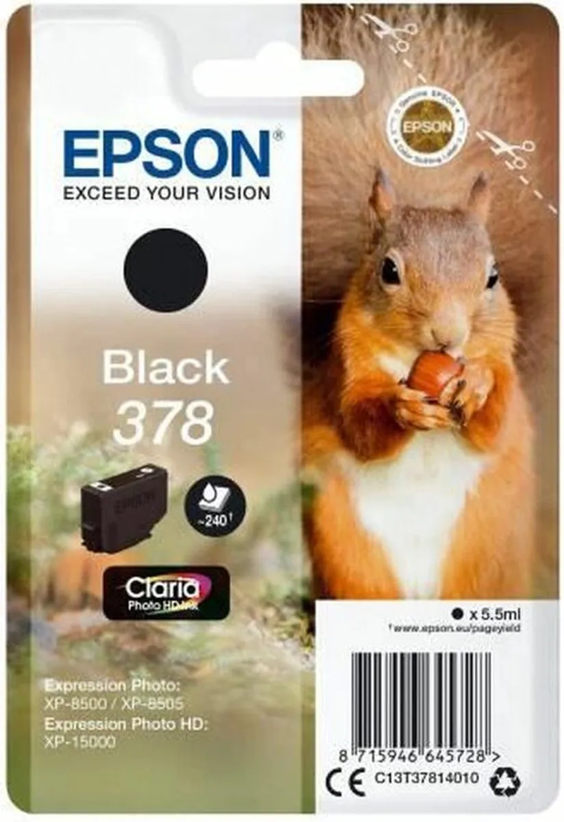 Epson C13T37814010 Inktcartridge - Zwart