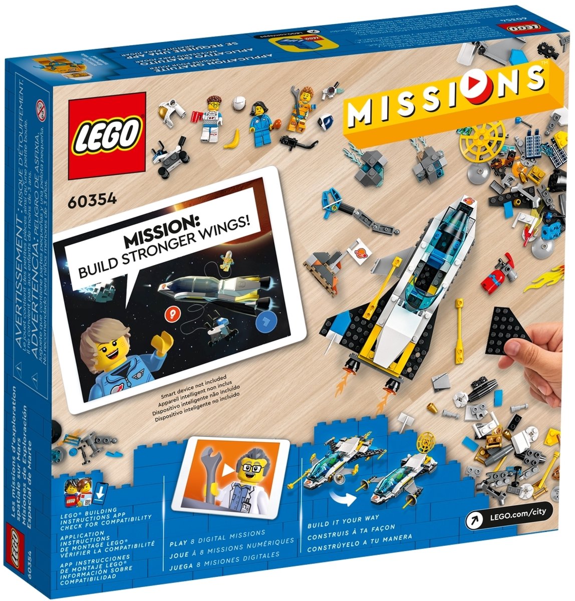 LEGO City Missies Ruimteschip voor verkenningsmissies op Mars - 60354