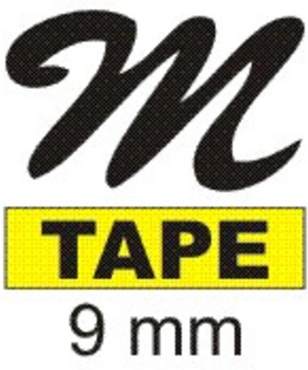Brother M-K621 Labeltape Geel/Zwart 9mm 8m