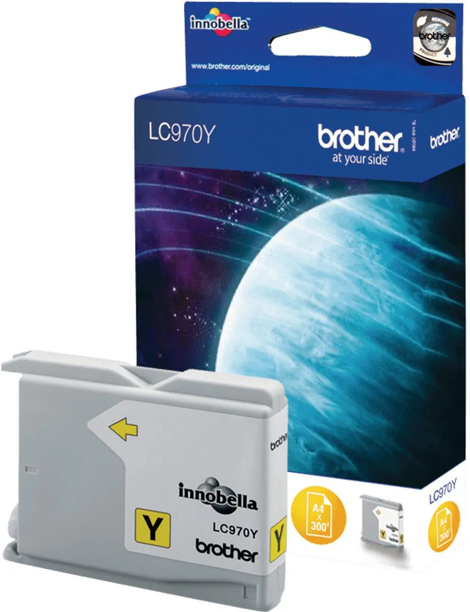 Brother LC-970Y Inktcartridge - Geel