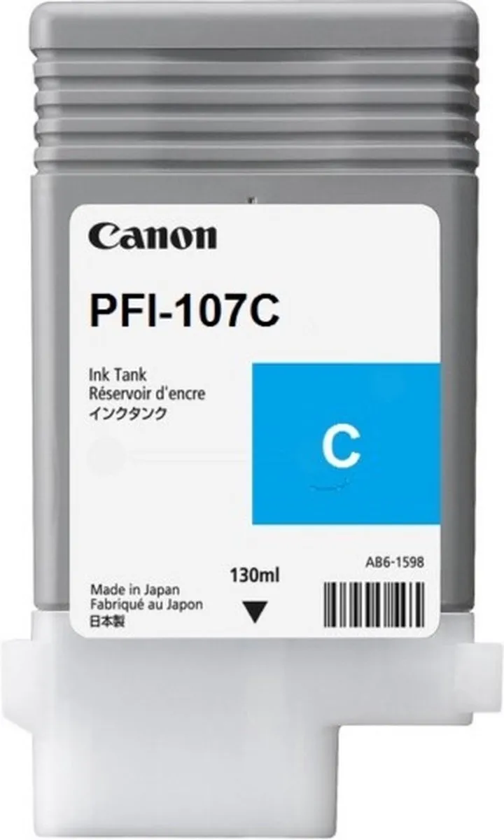 Canon PFI-107C Cyaan Inktcartridge - 130ml