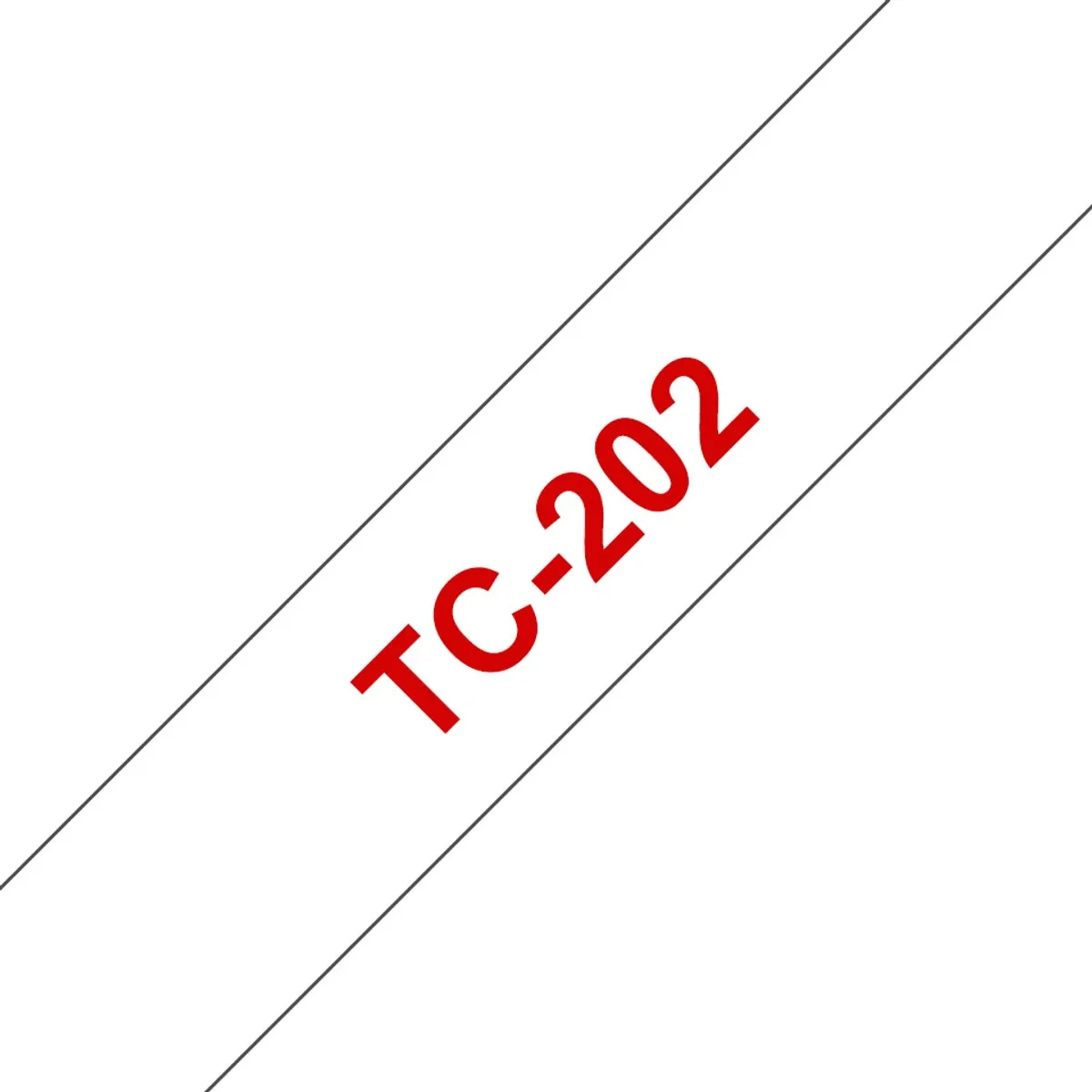 Brother TC-202 Labelrol - Rood op wit