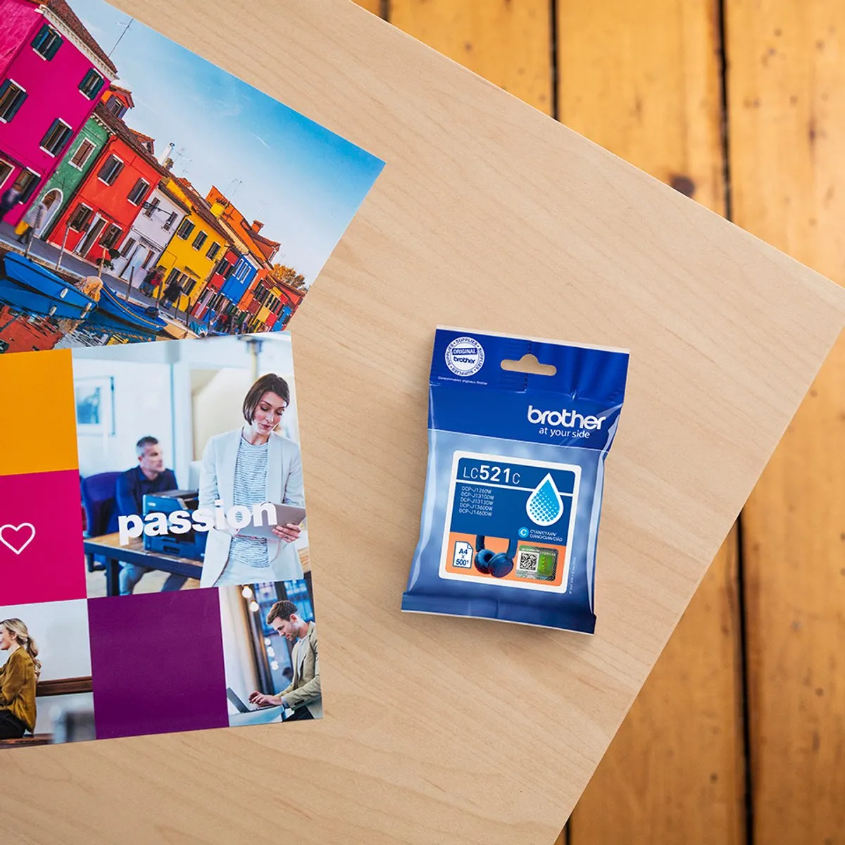 Brother LC521C Cyaan Inktcartridge - 500 Pagina's