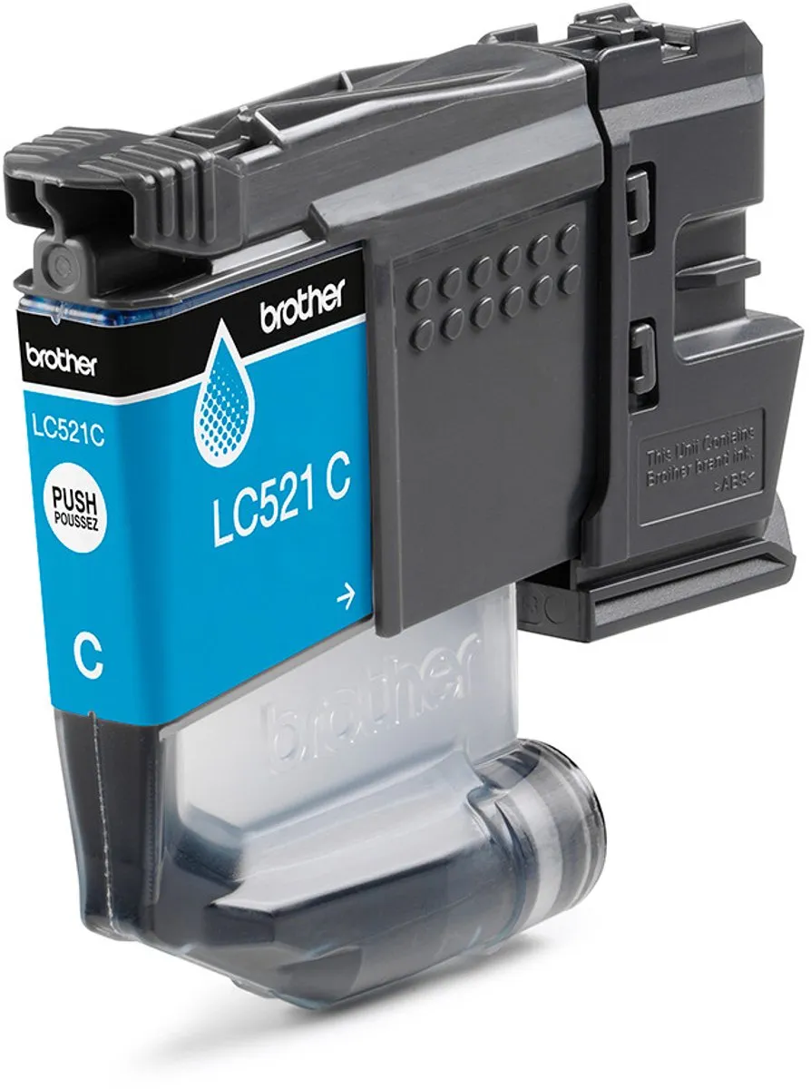 Brother LC521C Cyaan Inktcartridge - 500 Pagina's