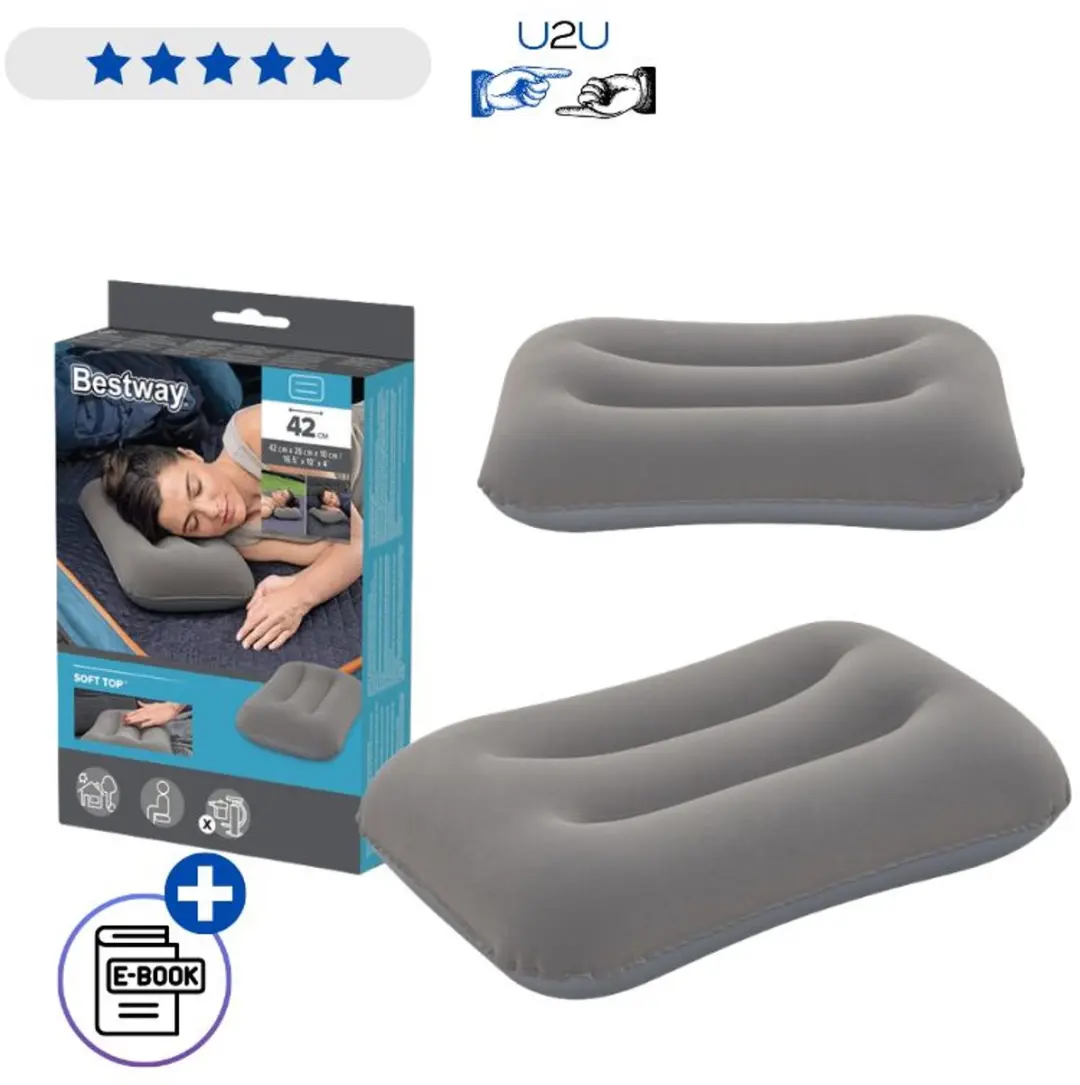 Lean Toys Bestway 67121 Opblaasbaar Velours Kussen