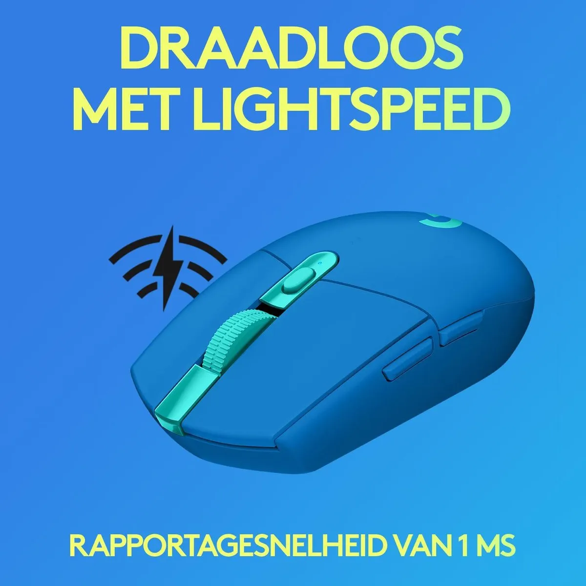 Logitech G G305 HERO LIGHTSPEED Draadloze Gaming Muis - Blauw