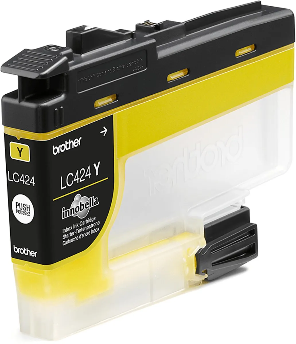 Brother LC-424Y Cartridge - Geel