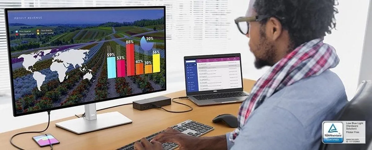Dell UltraSharp U2722D Monitor 27" - QHD IPS - USB-C 15W - afbeelding 3 van 6