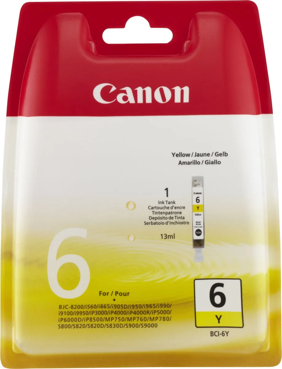 Canon BCI-6 Geel Inktcartridge