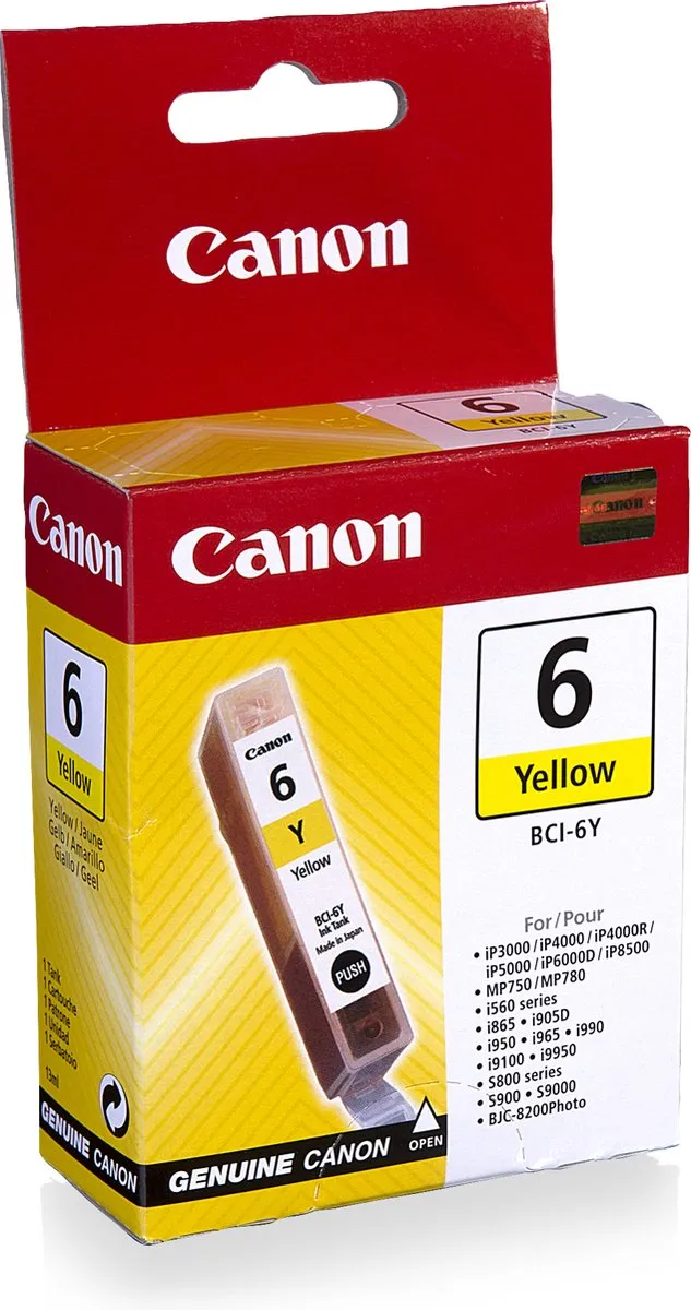 Canon BCI-6 Geel Inktcartridge - 13ml