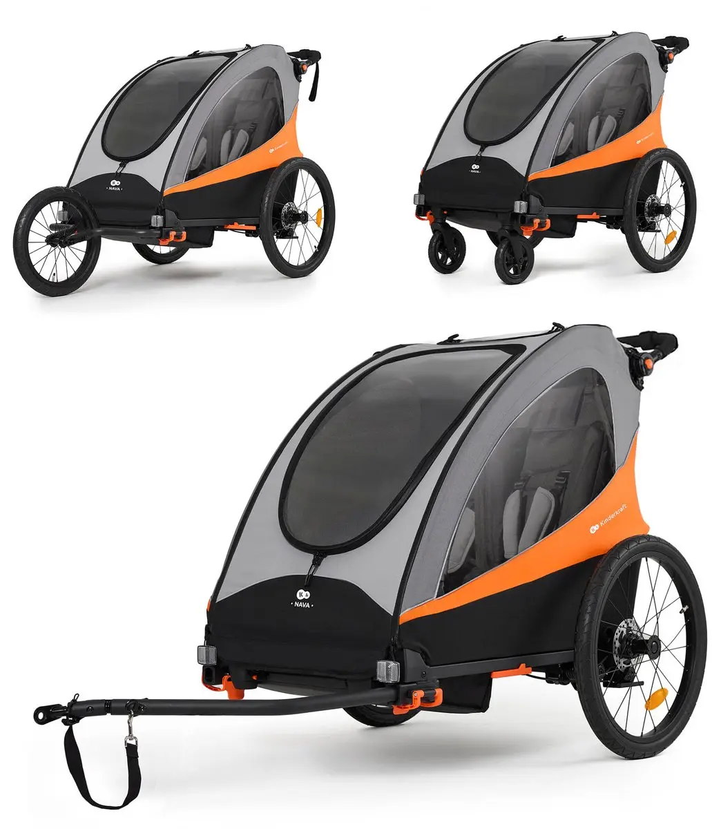 KinderKraft NAVA 3-in-1 Fietskar Wandelwagen