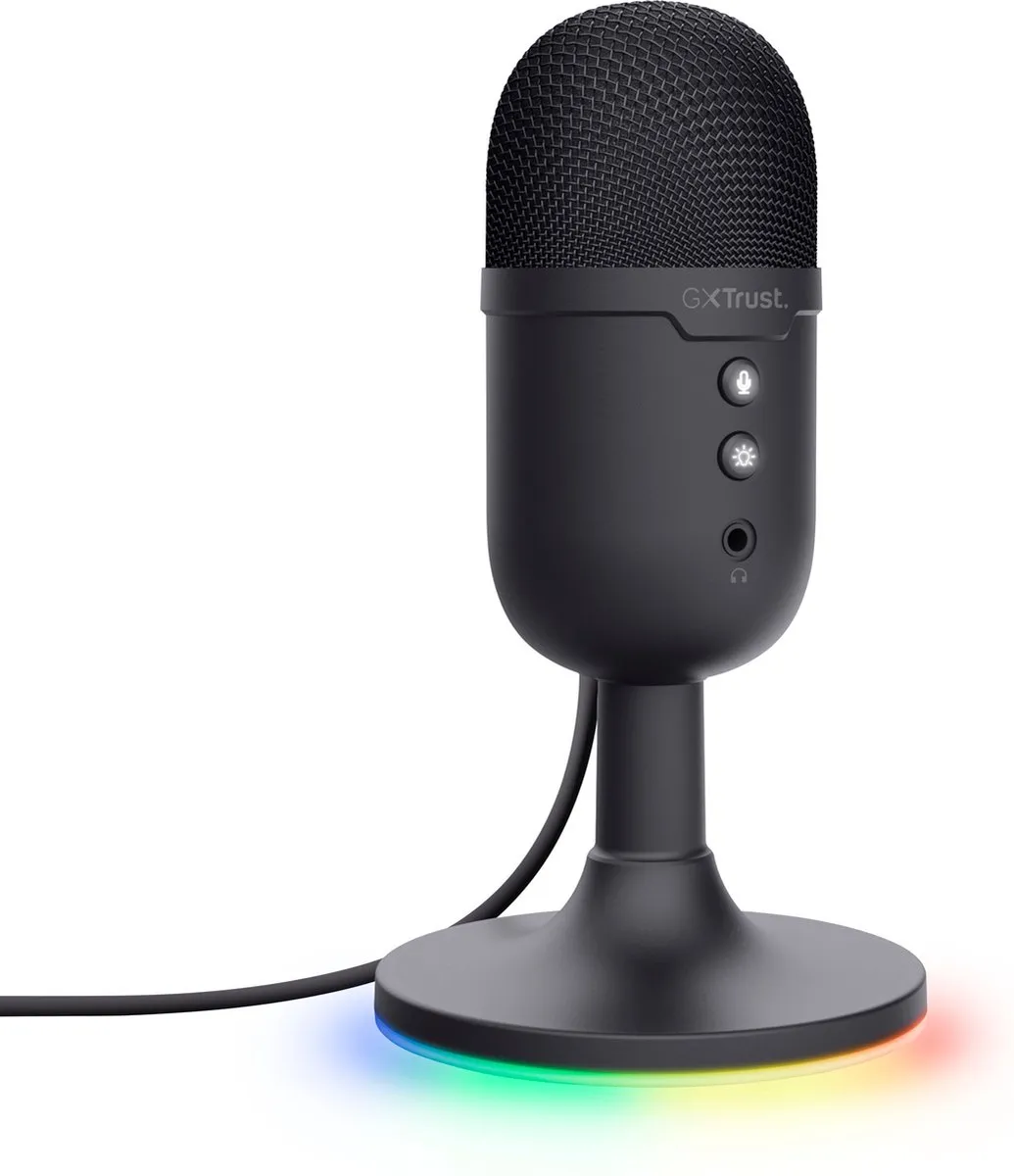 Trust GXT 234 Yunix USB Microfoon - RGB - Zwart