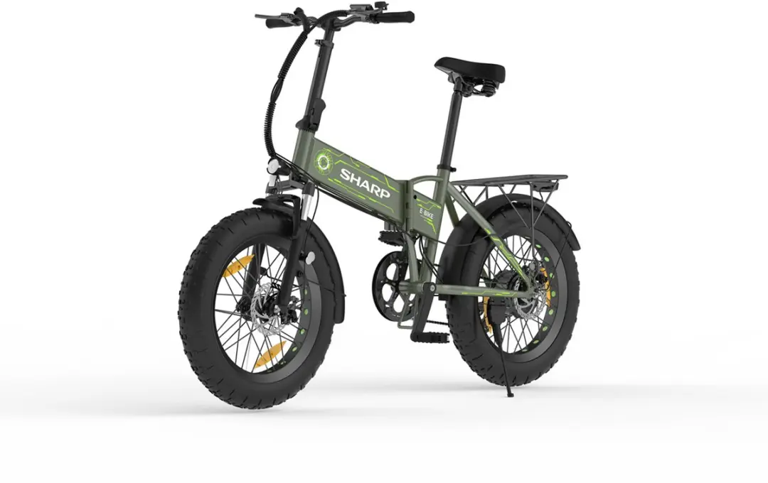 Sharp Bilbao Fat Urban Vouwfiets 20" - 7 Versnellingen - Olijfgroen