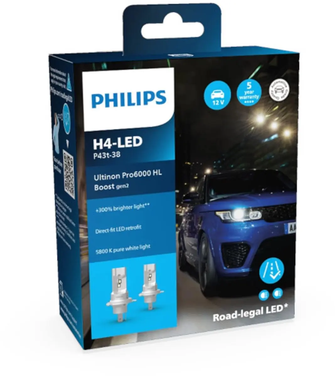 Philips Ultinon Pro6000 HL Boost Gen2 H4 LED Set