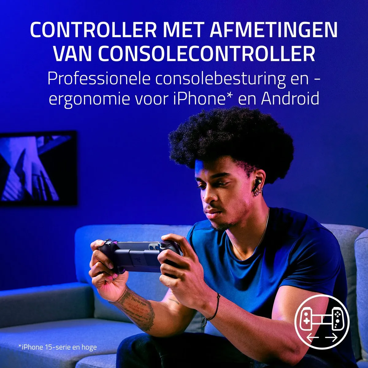 Razer Kishi V3 Gaming Controller - Phantom White