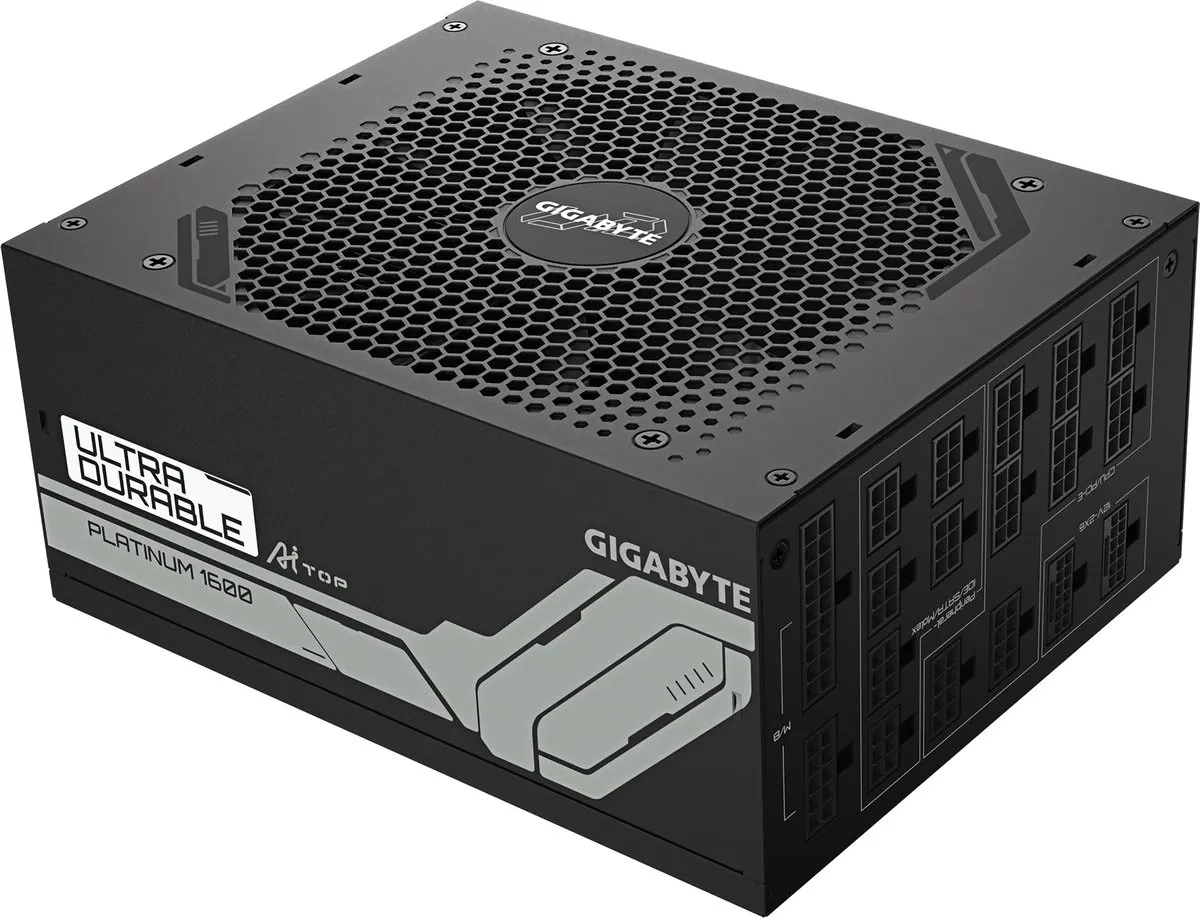 Gigabyte UD1600PM PG5 AI TOP Voeding - 1600W - ATX - Zwart
