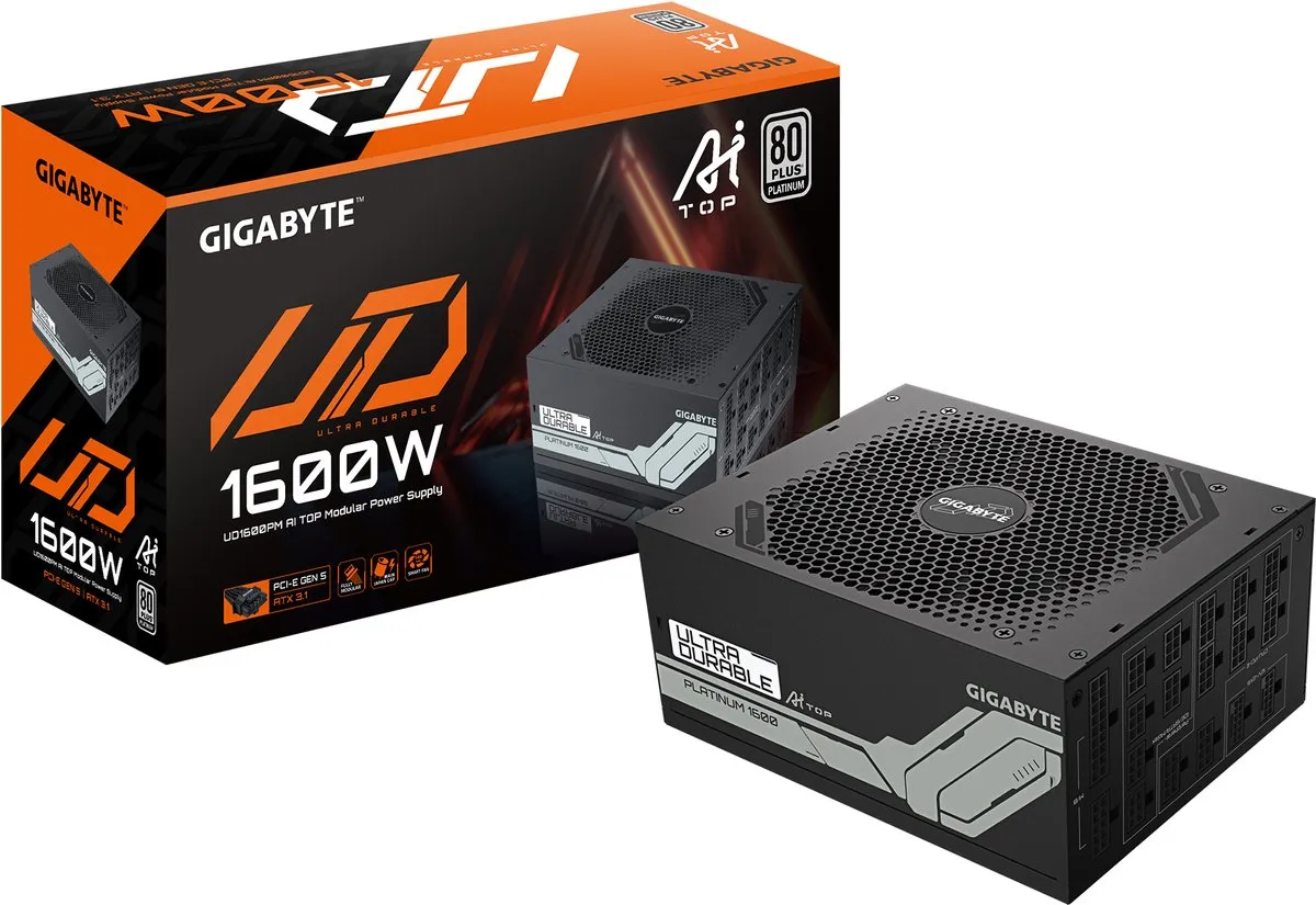 Gigabyte UD1600PM PG5 AI TOP Voeding