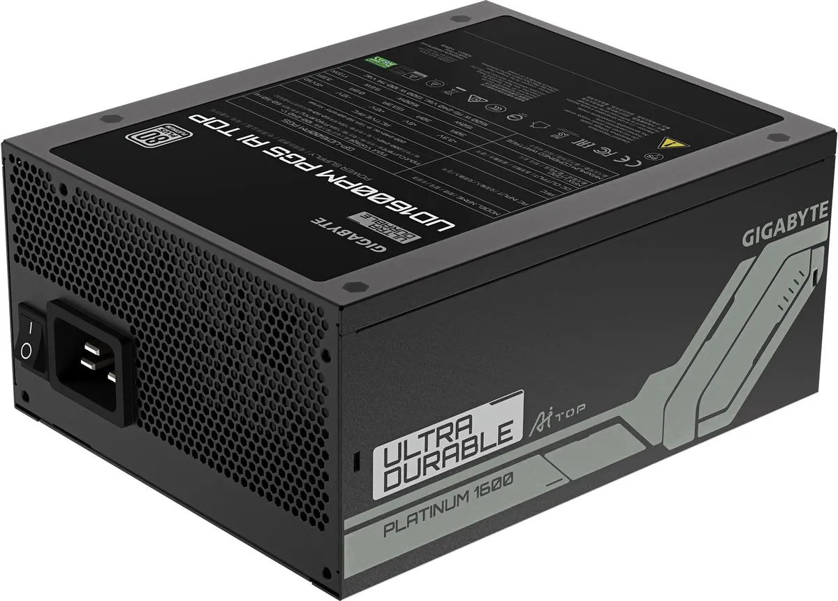 Gigabyte UD1600PM PG5 AI TOP Voeding - 1600W - ATX - Zwart