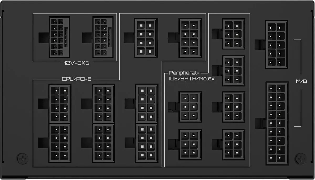 Gigabyte UD1600PM PG5 AI TOP Voeding - 1600W - ATX - Zwart