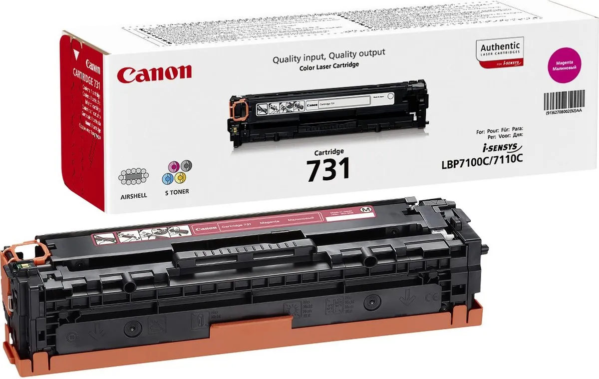 Canon 731M Tonercartridge Magenta 1500 Pagina's