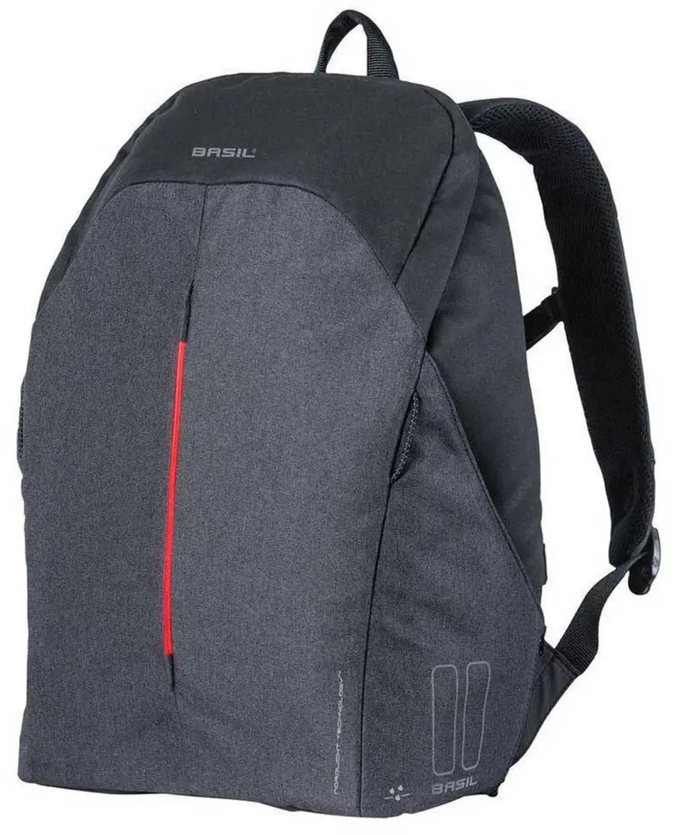 Basil B-Safe Commuter Fietsrugzak 18L - 15,6" Laptop - Zwart