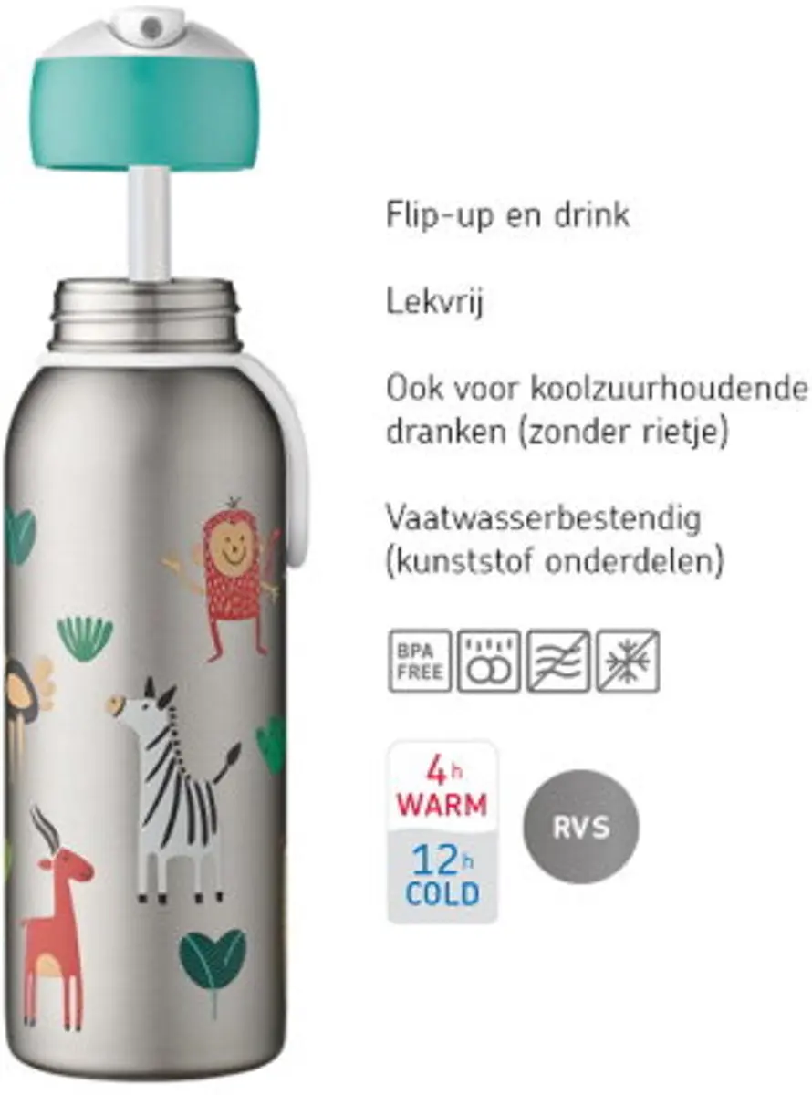 Mepal Campus 107458018300 Isoleerfles 350ml - 12u Koud/4u Warm - Cool Blue