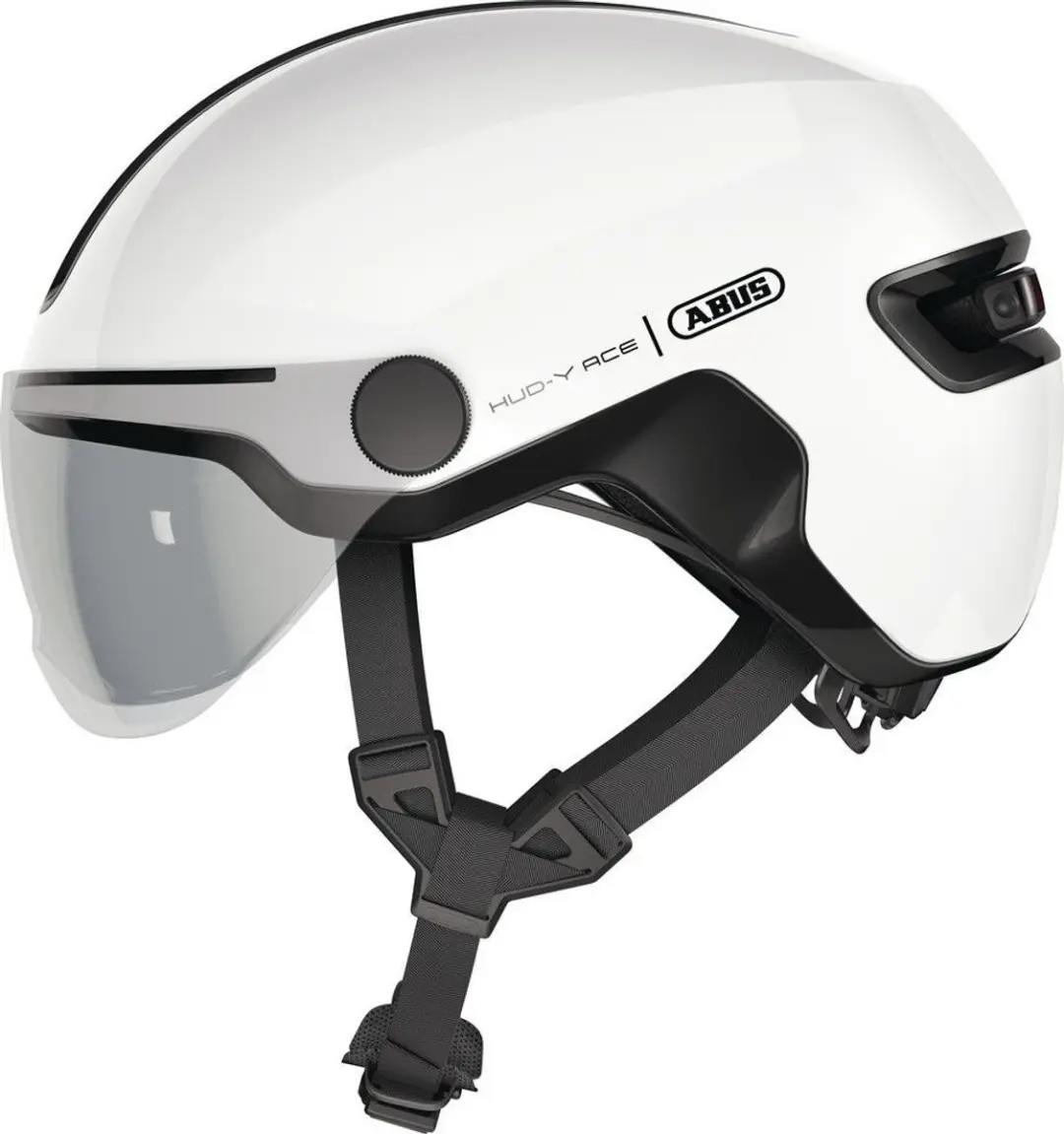 ABUS Hud-Y Ace Fietshelm - M 54-58cm Shiny White