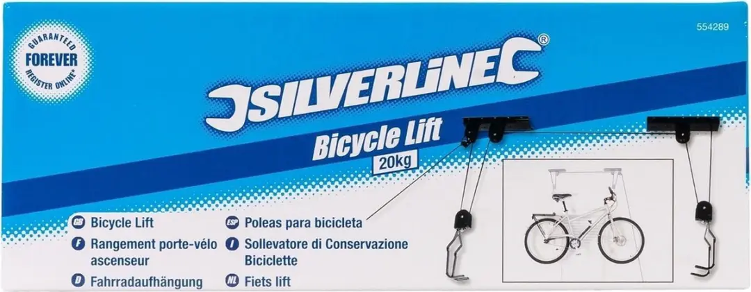 Silverline Fietslift 20 kg - Zwart