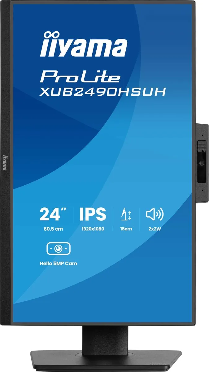 iiyama ProLite XUB2490HSUH-B2 Monitor 24" Full HD IPS - USB-Hub - Verstelbaar - afbeelding 6 van 6