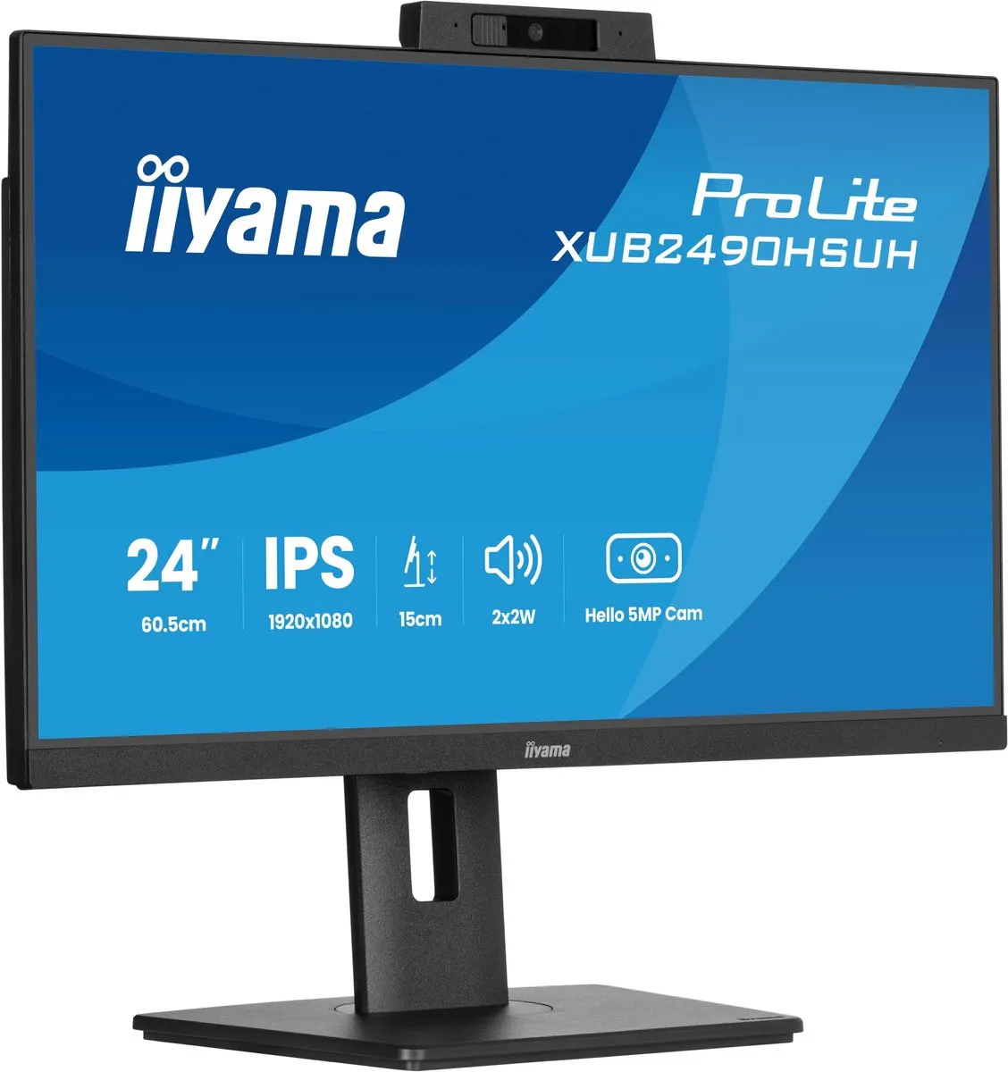 iiyama ProLite XUB2490HSUH-B2 Monitor 24" Full HD IPS - USB-Hub - Verstelbaar