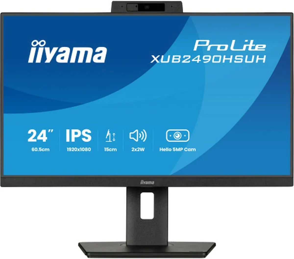 iiyama ProLite XUB2490HSUH-B2 Monitor 24" Full HD IPS - USB-Hub - Verstelbaar