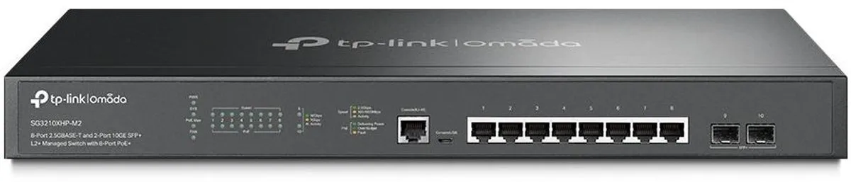 TP-Link TL-SG3210XHP-M2 Netwerkswitch 8 Poorten - 80 Gbps