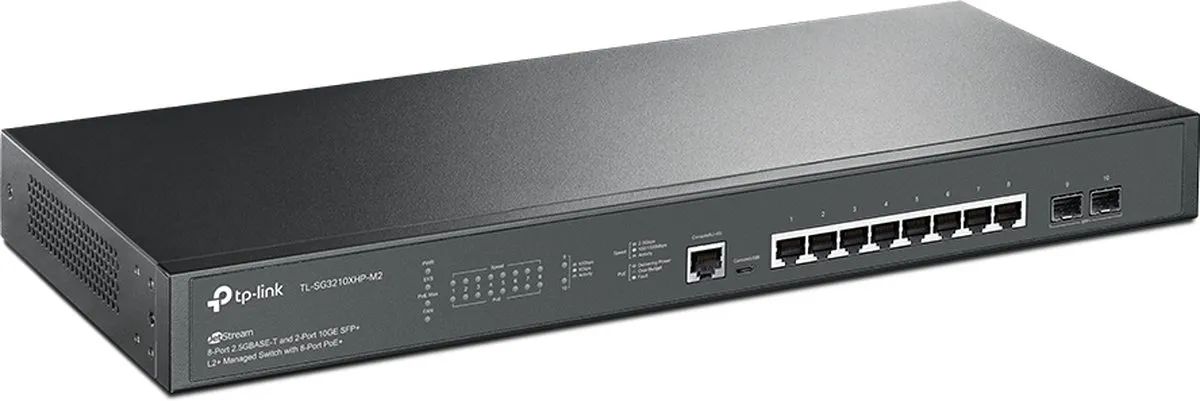 TP-Link TL-SG3210XHP-M2 Netwerkswitch 8 Poorten - 80 Gbps