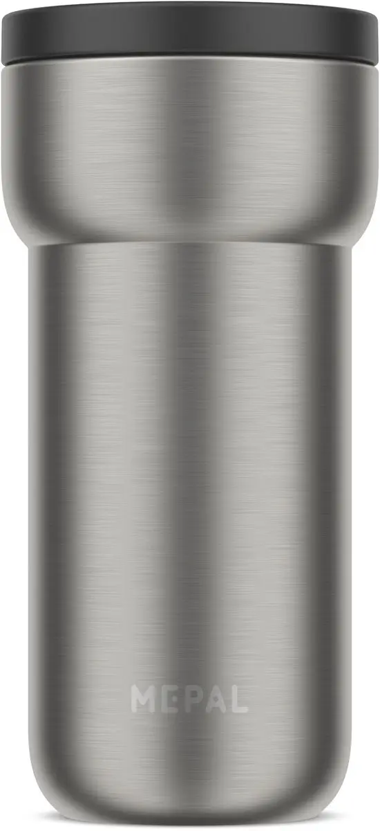 Mepal Isoleerbeker Ellipse - 375 ml - Koffiebeker to go - Lekdicht - Nordic black